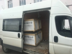 Выгрузили кухонное оборудование